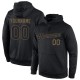 Custom Stitched Black Black-Old Gold Sports Pullover Sweatshirt Hoodie