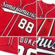 Custom Red White-Black Authentic Baseball Jersey
