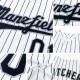 Custom White Black Strip Black-Gray Authentic Baseball Jersey