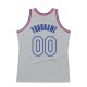 Custom Silver Gray Silver Gray-Royal Authentic Throwback Basketball Jersey