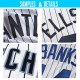 Custom White Navy Strip Navy-Gray Authentic Throwback Rib-Knit Baseball Jersey Shirt