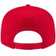 Custom Red Red-Black Stitched Adjustable Snapback Hat