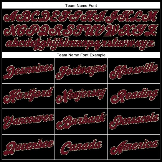 Custom Black Crimson-Khaki Authentic Baseball Jersey