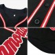 Custom Black Black-Orange Authentic Baseball Jersey